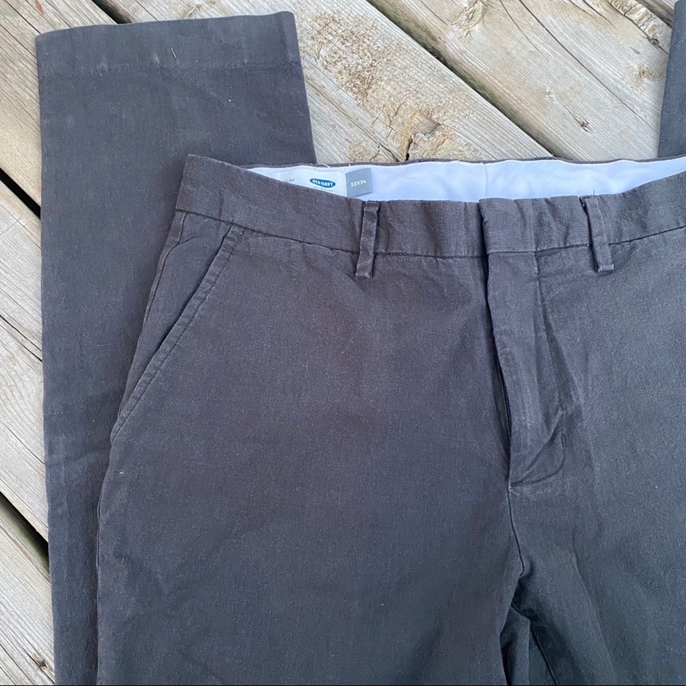 SOLD Old Navy Slim Casual Pants Chinos 32x34 Mens - Picture 3 of 6
